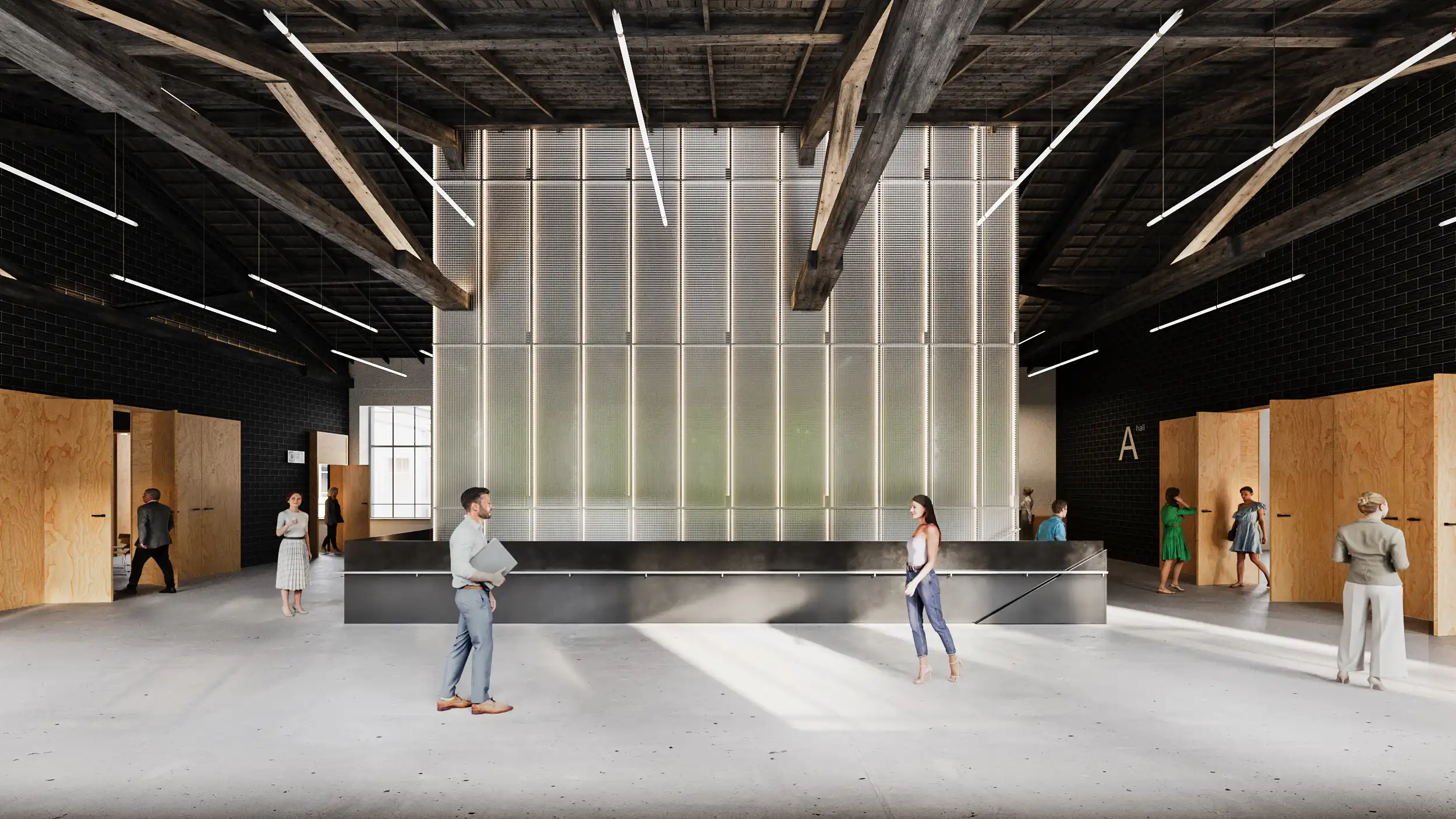 SAMSUNG konferencijų centro fojė Tech Zity Vilnius miestelyje